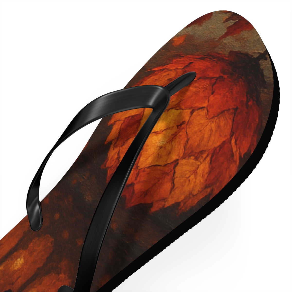 Autumn Lantern Mosaic custom flip flops