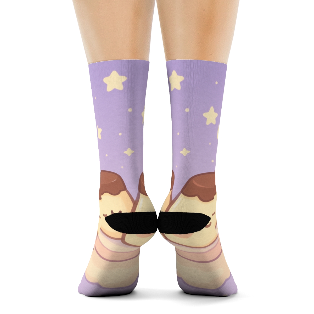 Pastel Planet Pudding Pals unique printed socks