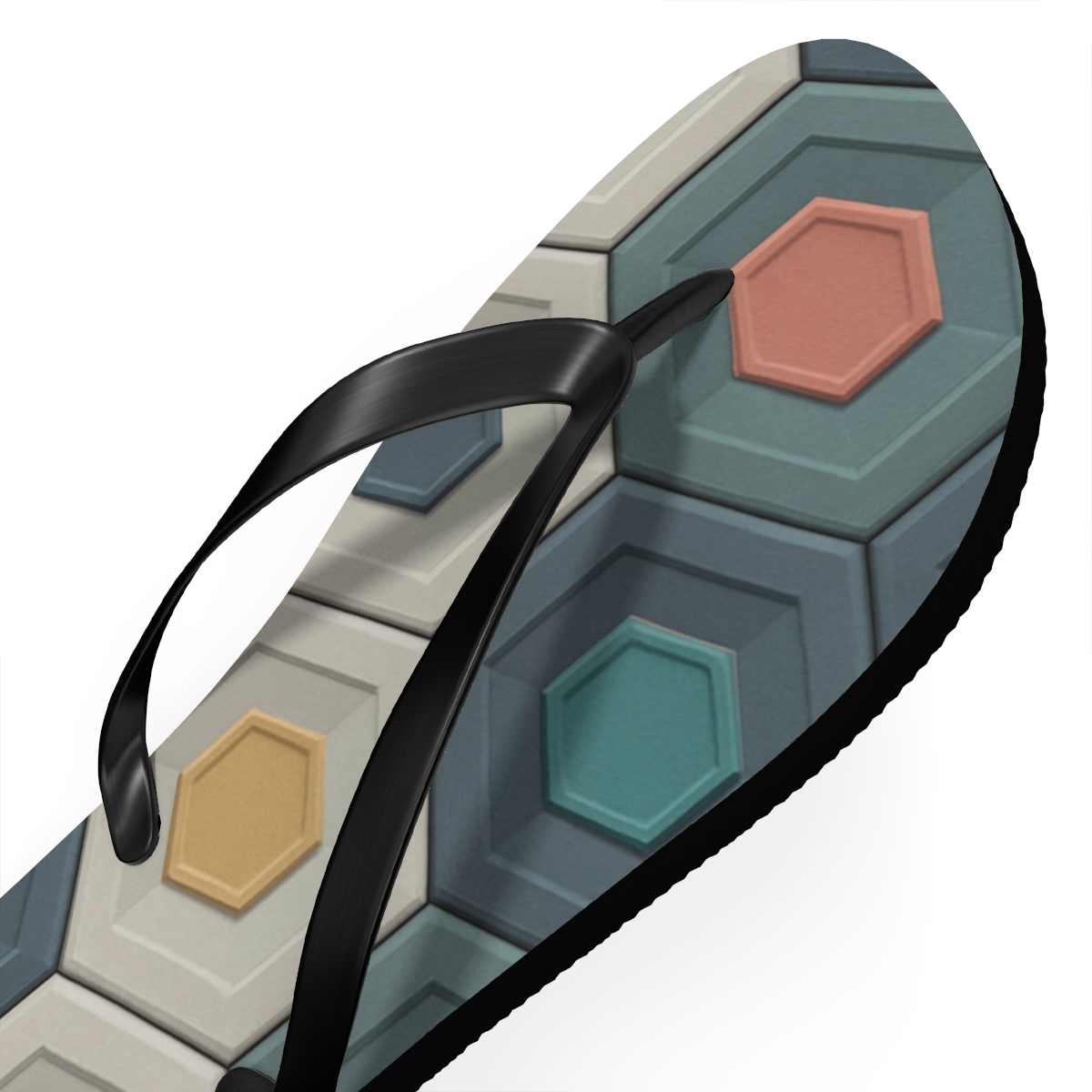 Hex Drift Microfacet Quilt stylish summer flip flops