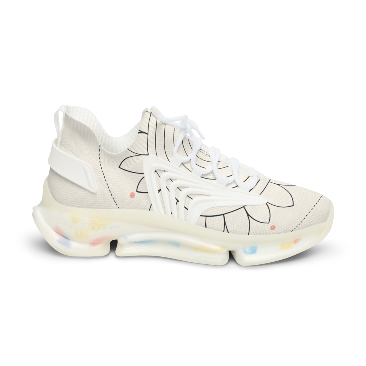 Minimal Orbit Petal Dial stylish casual sneakers