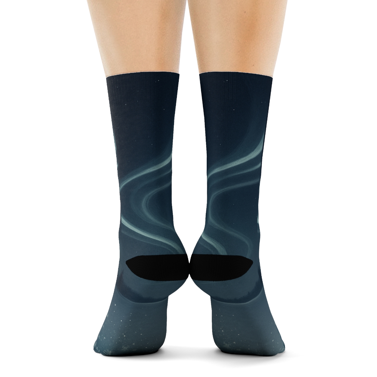 Frosted New Year Aurora sports performance socks