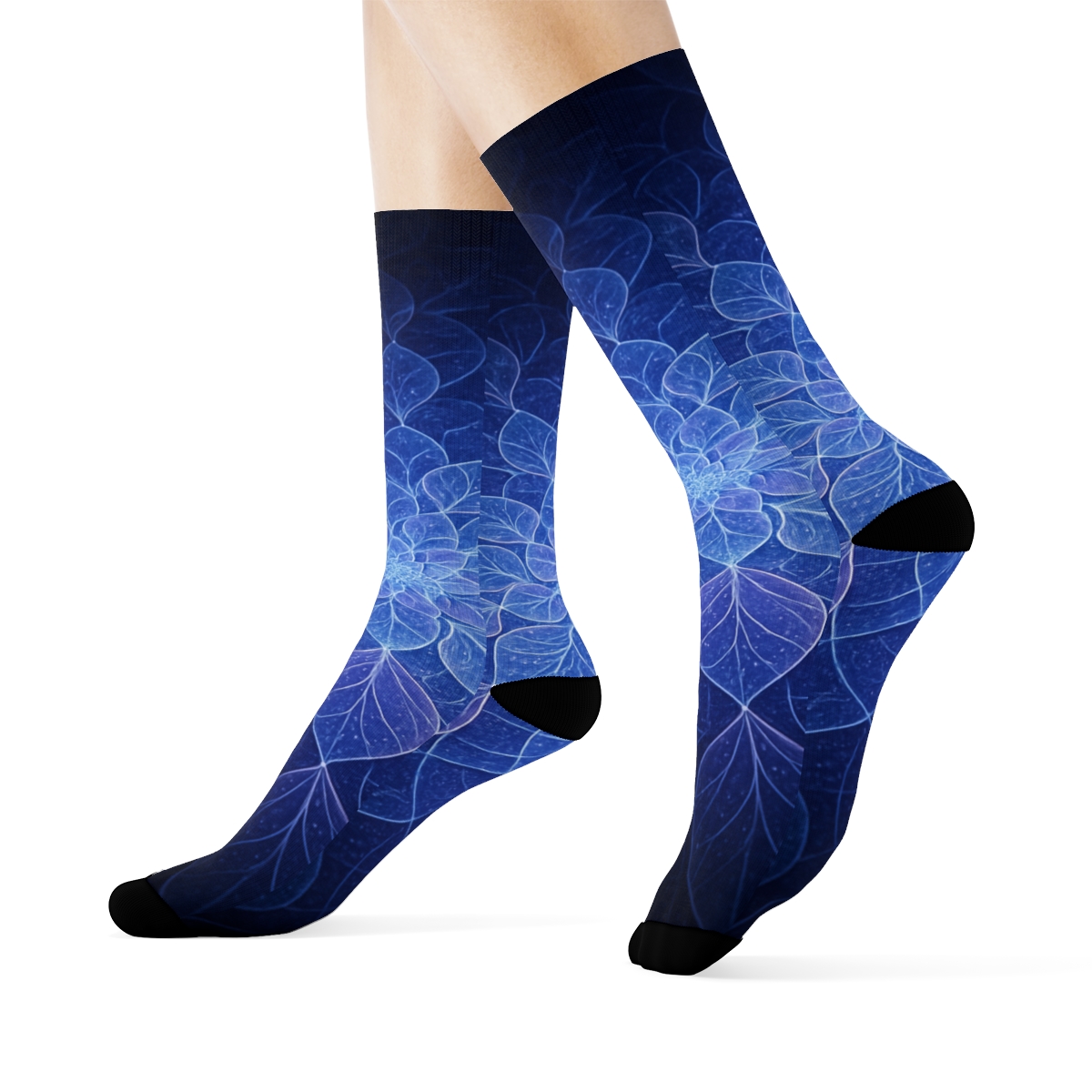 Cosmic Petal Lattice trendy colorful socks