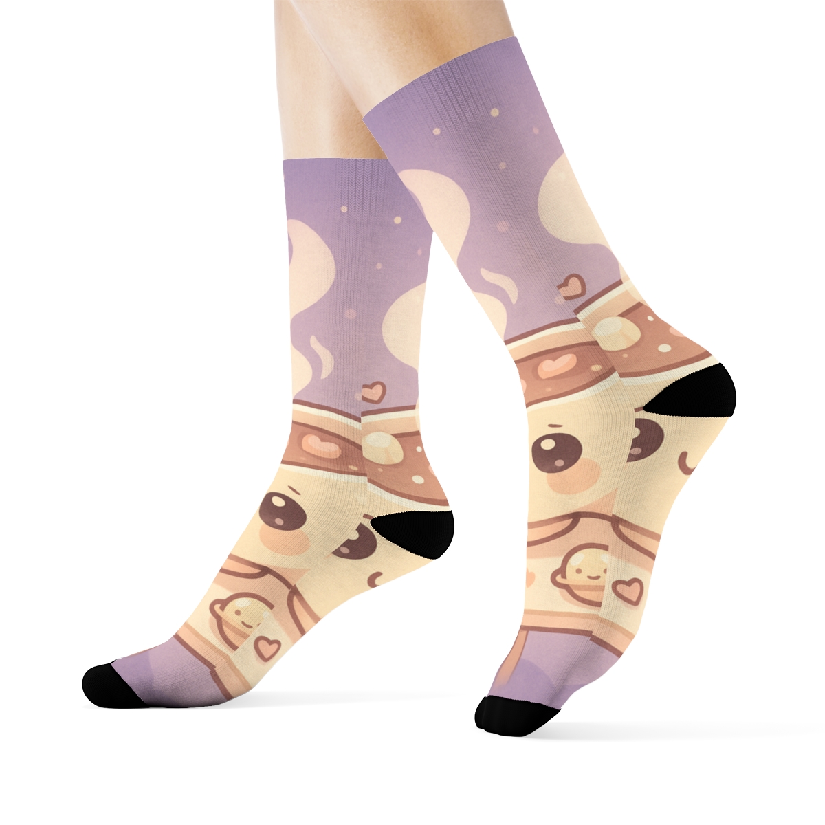 Comet Cocoa Cuddles unique printed sockscustom socks