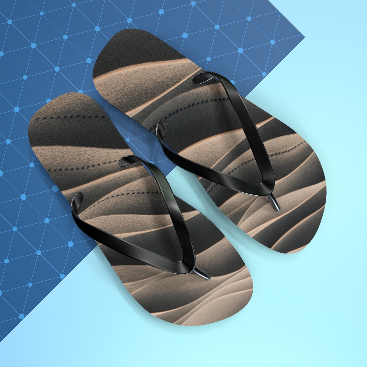Wind Sculpted Ripple Arc Array comfortable casual flip flops
