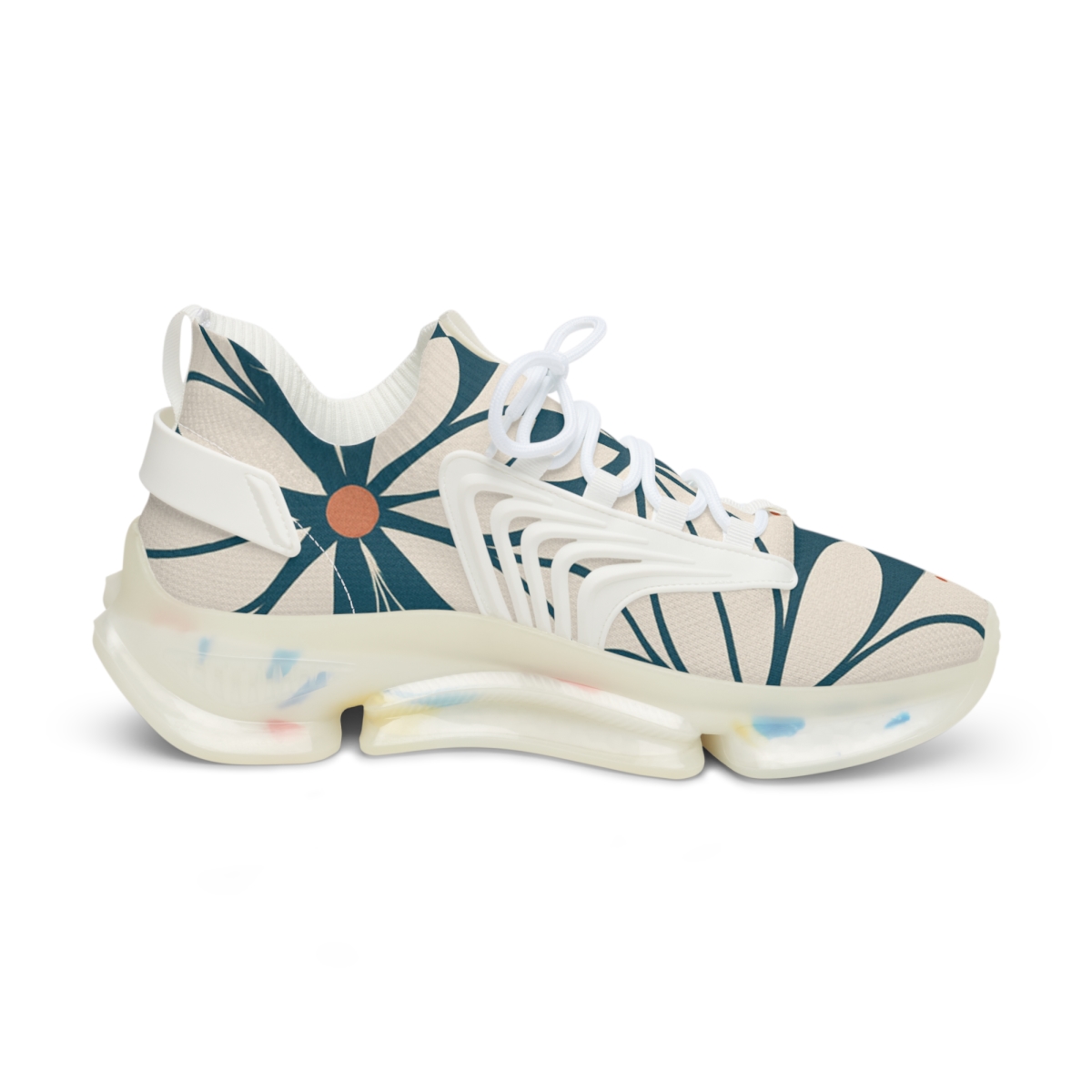 Peony Pulse Lattice stylish casual sneakers