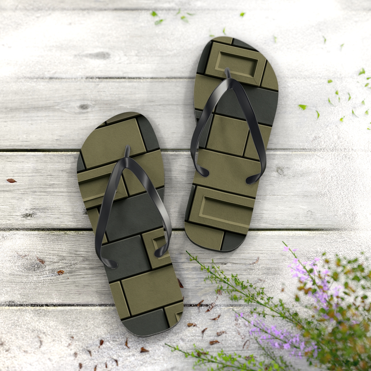 Urban Groove Steps Flip Flops