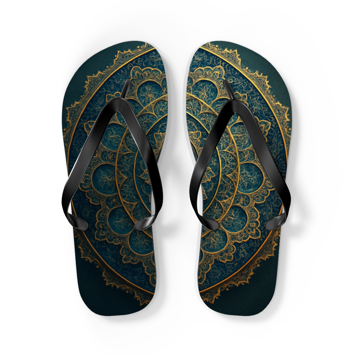 Celestial Mandala Harmony Flip Flops