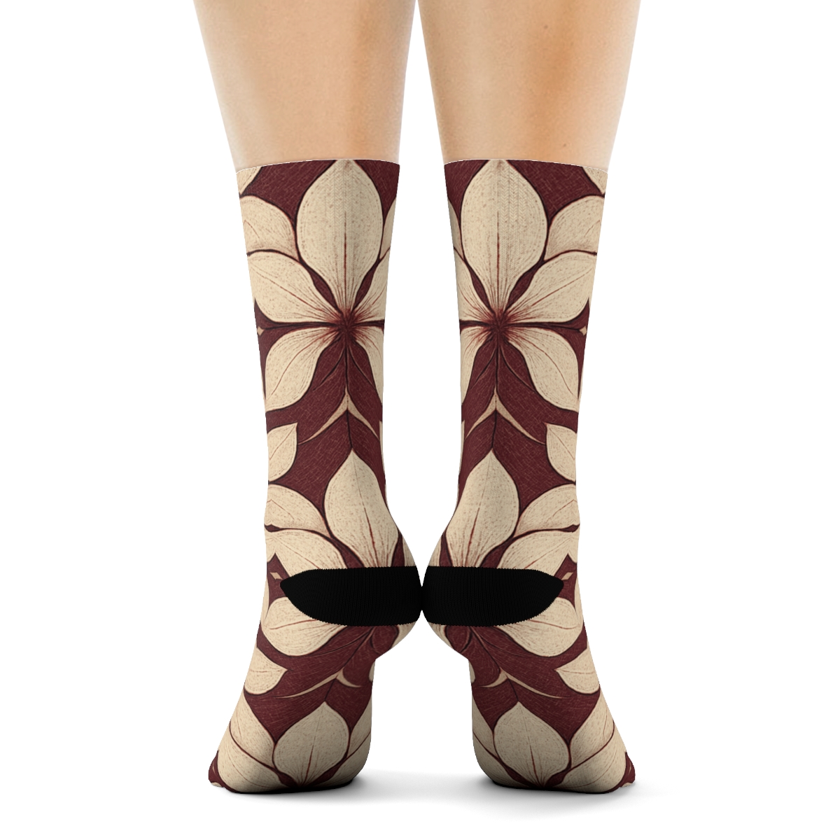 Orchid Petal Lattice unique printed socks