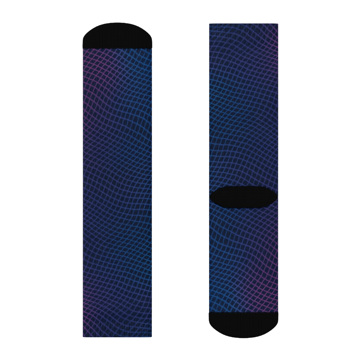 Moire Orbit Interference Weave unique printed socks