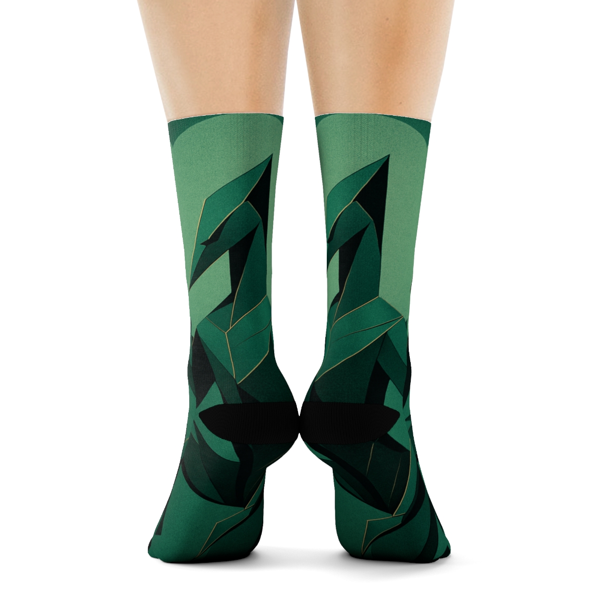 Mantis Prayer Geometry personalized cozy socks