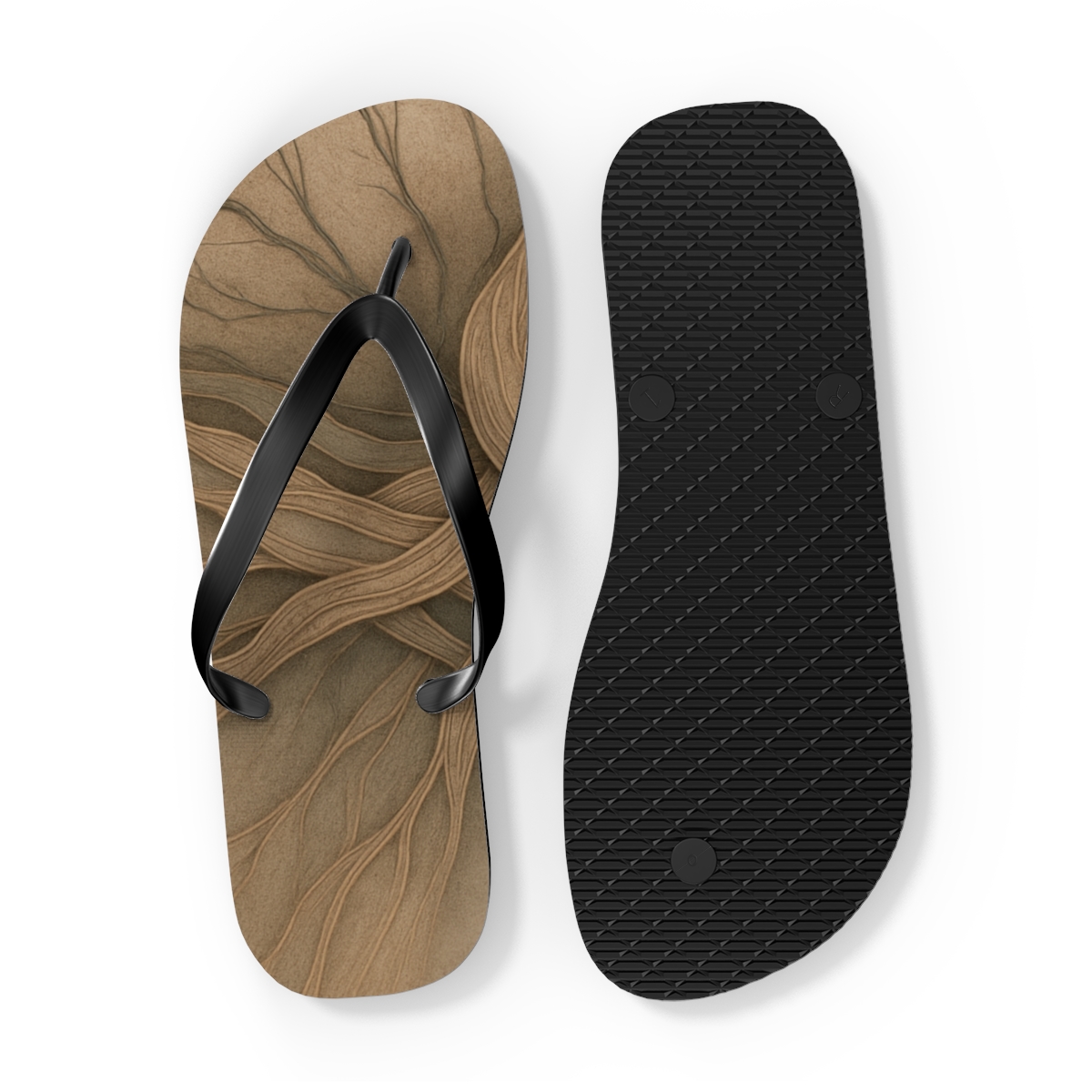 Silt Vein Delta Weave unique graphic flip flops