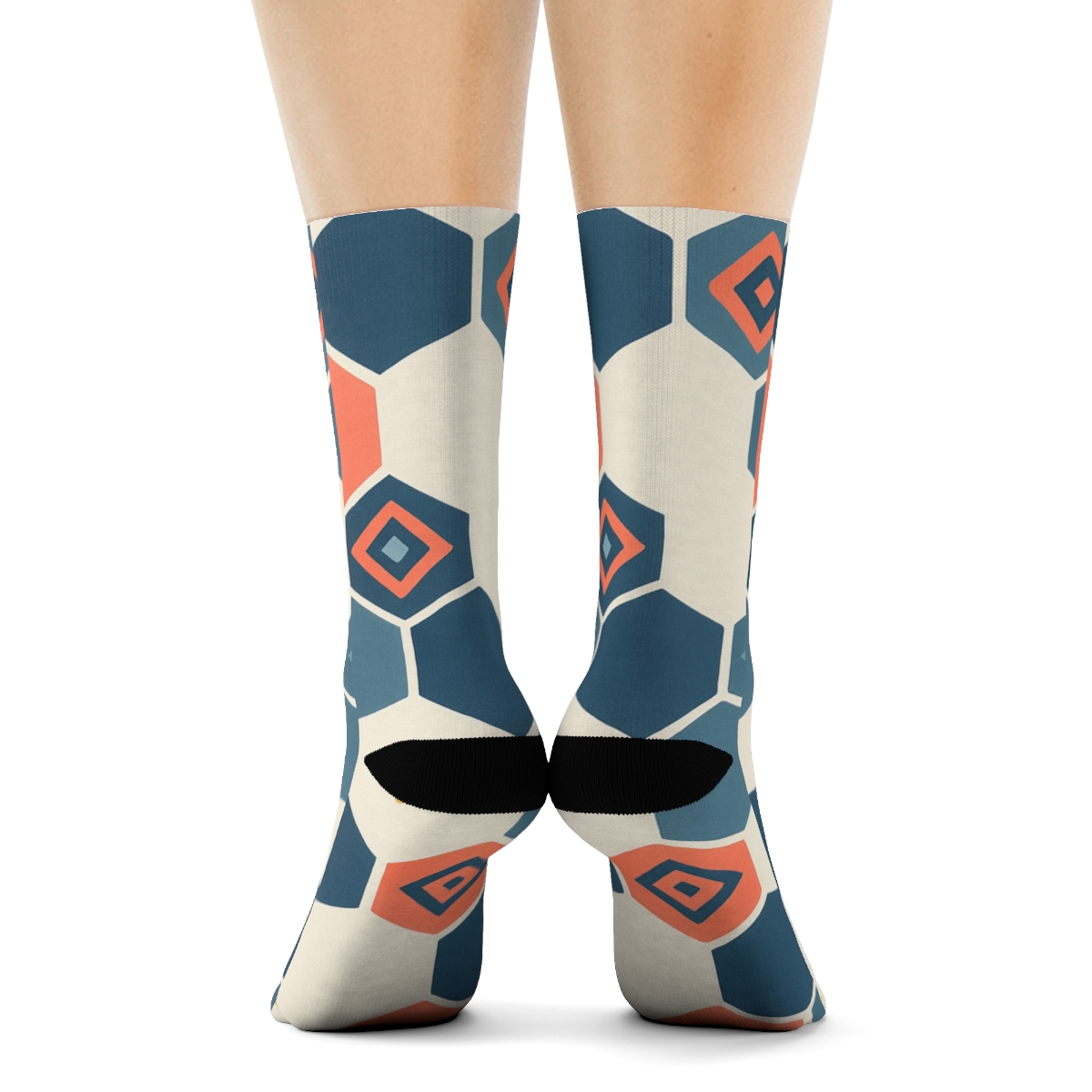 Hex Pulse Tile Cascade warm winter socks