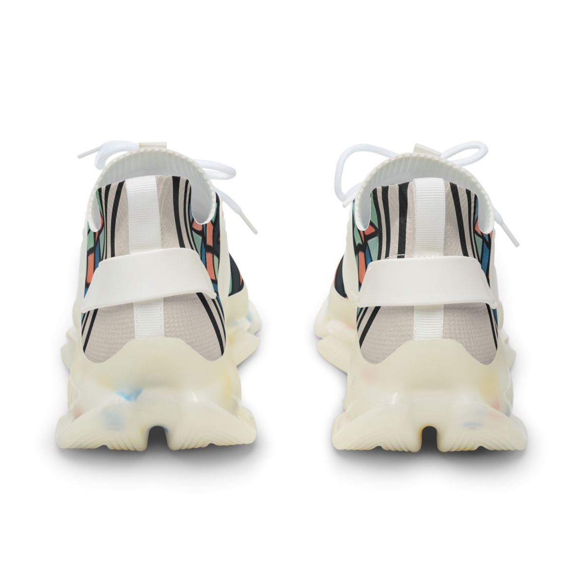 Prismatic Spoke Spiral Medallion personalized athletic sneakers