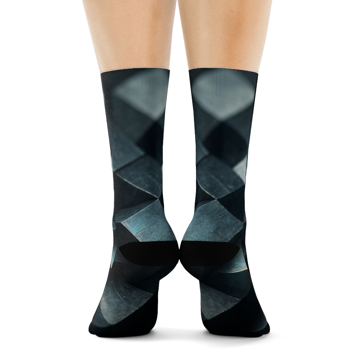 Mineral Facet Prism Weave unique printed socks