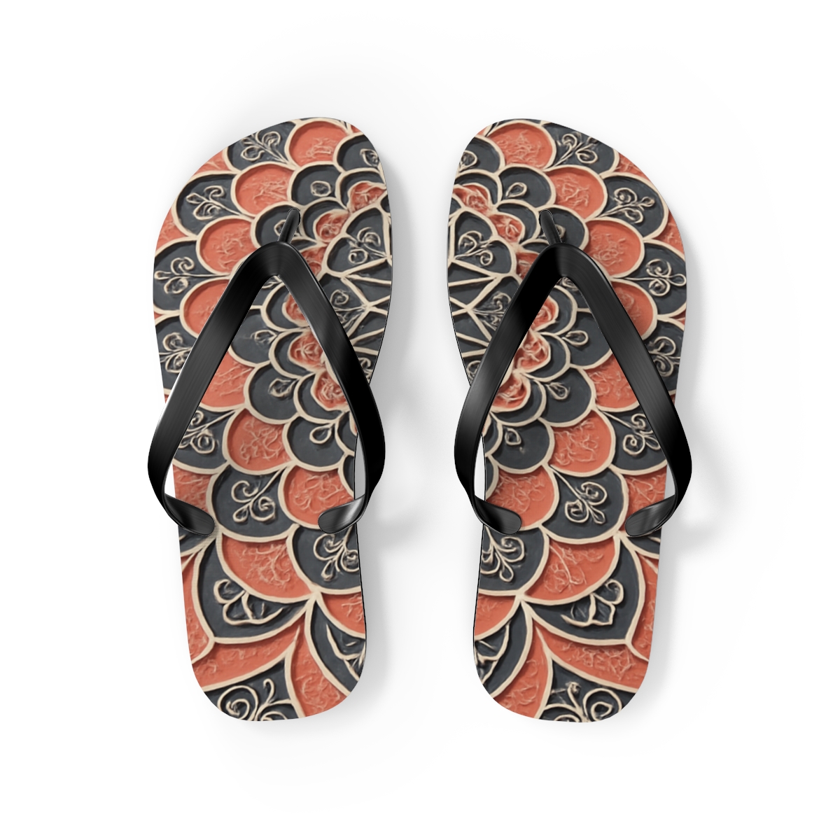 Coral Bloom Harmony Flip Flops