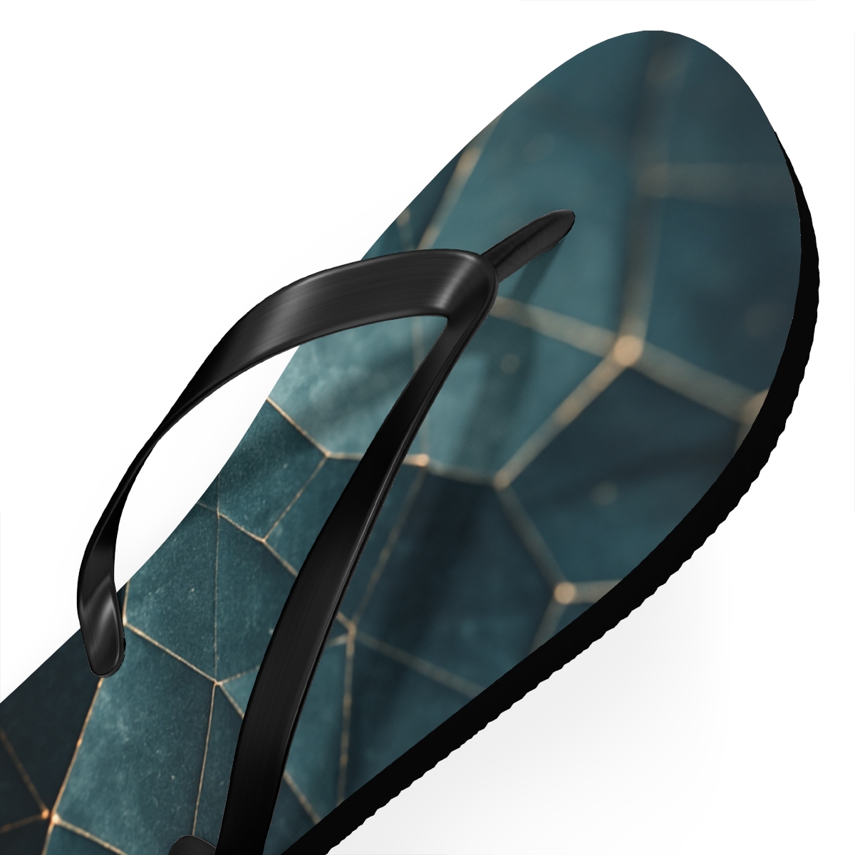 Mineral Facet Wavefront colorful rubber flip flops