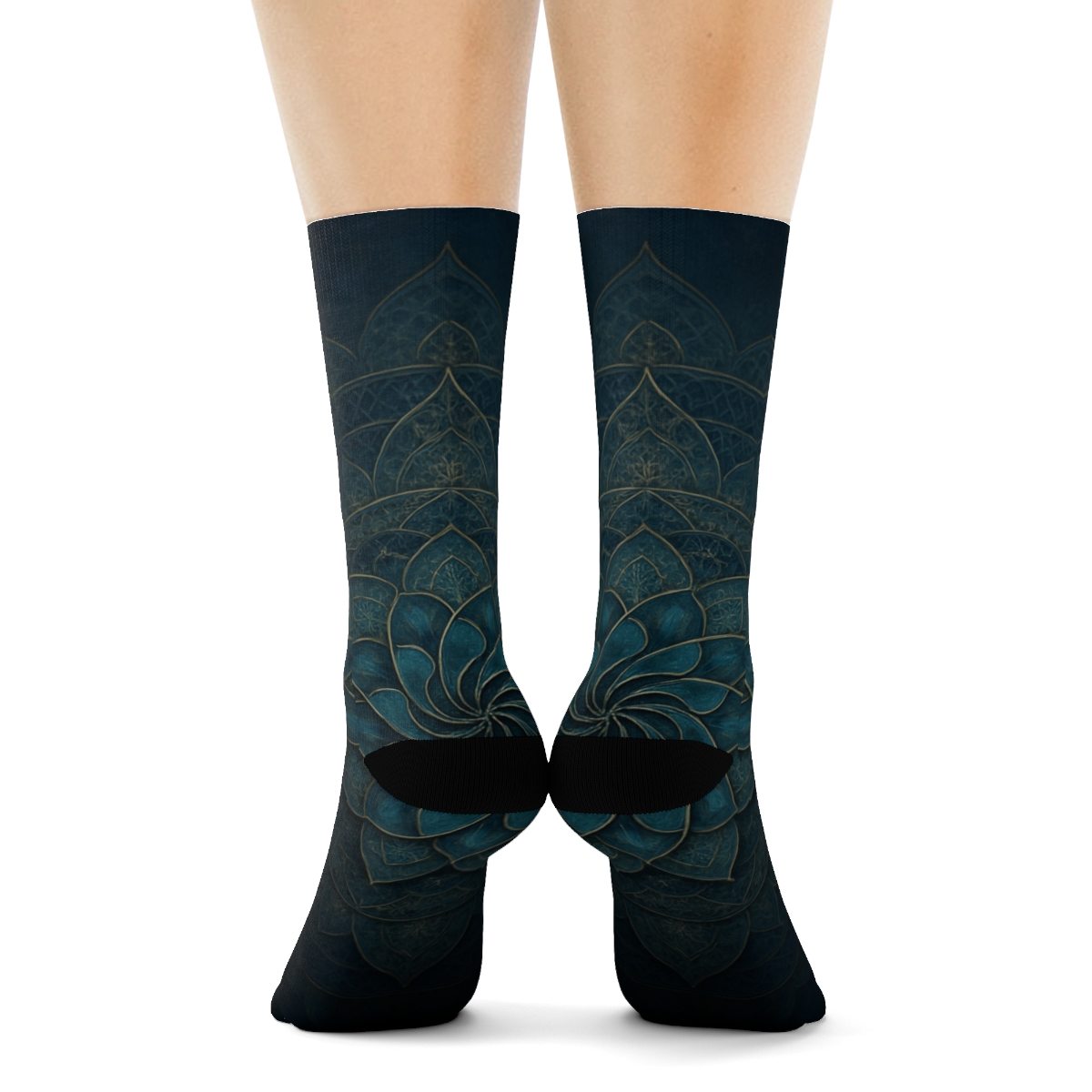 Spiral Petal Constellation warm winter socks