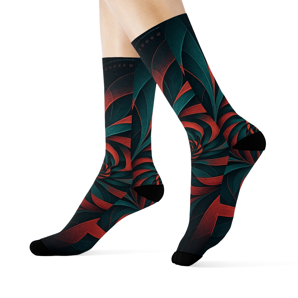 Orchid Spiral Lattice trendy colorful socks