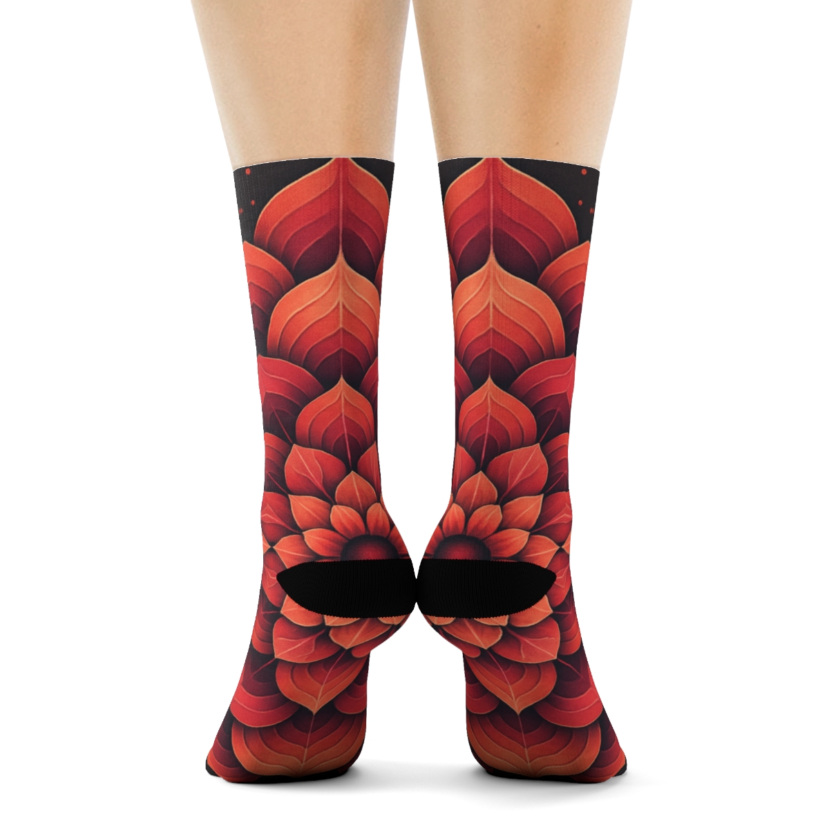 Hibiscus Pulse Rosette trendy colorful socks
