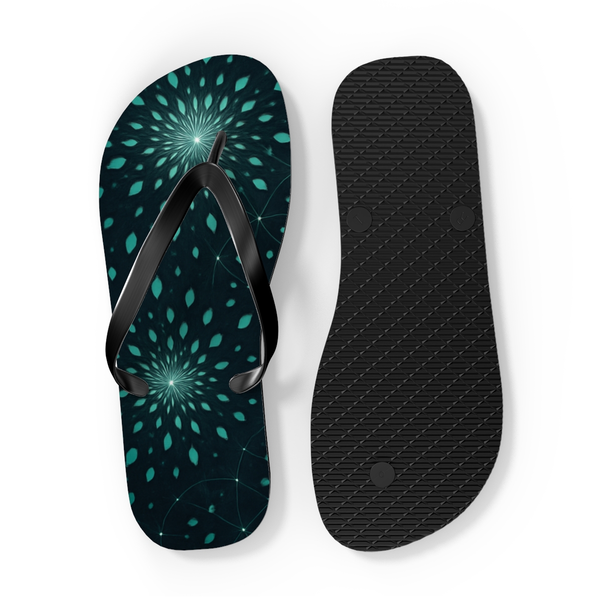 Calyx Fractal Constellation stylish summer flip flops