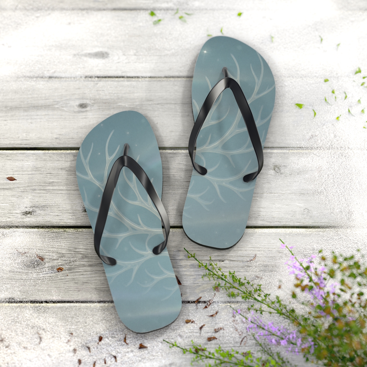 Caribou Aurora Antler Lattice soft sole flip flops