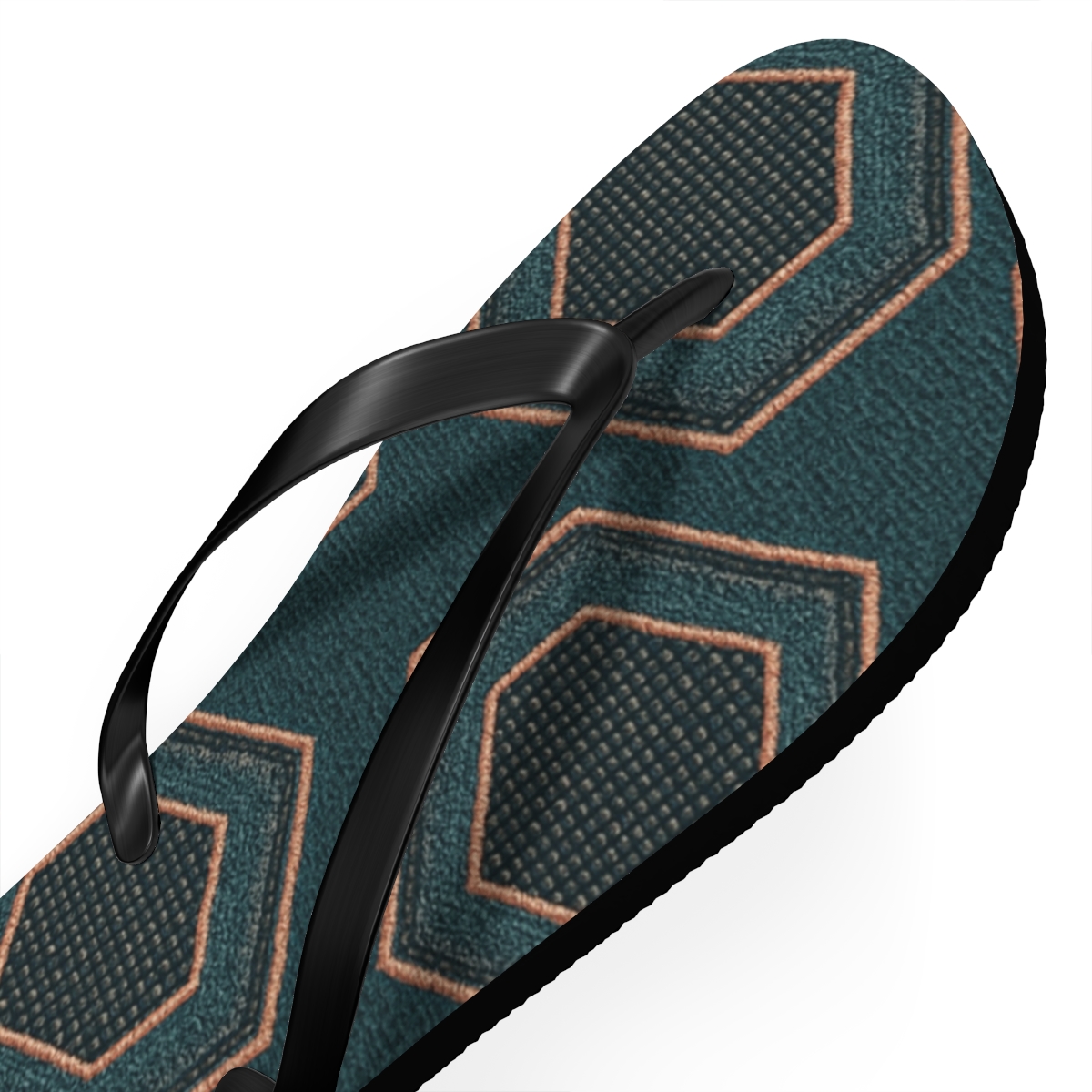 Hypnotic Wave Pattern Flip Flops