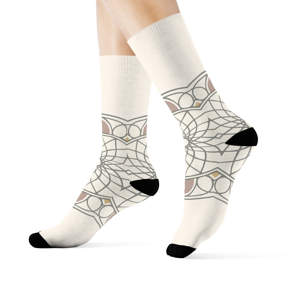 Orbiting Petal Lattice Wheel custom socks