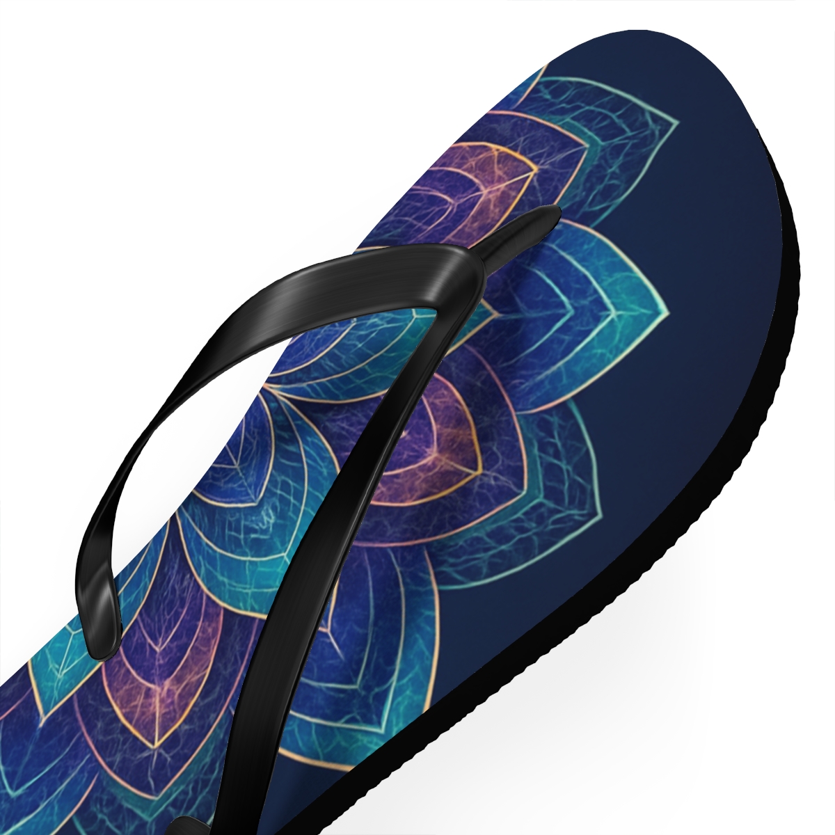 Aurora Prism Rosette unique graphic flip flops