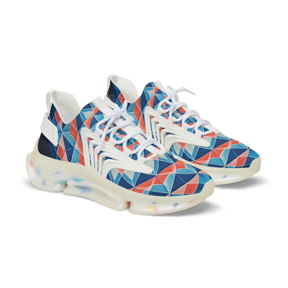 Prismatic Spiral Rosette stylish casual sneakers