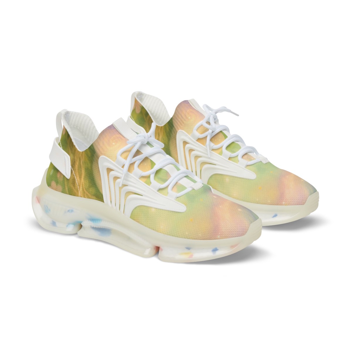 Spring Equinox Painted Egg Nebula stylish casual sneakers