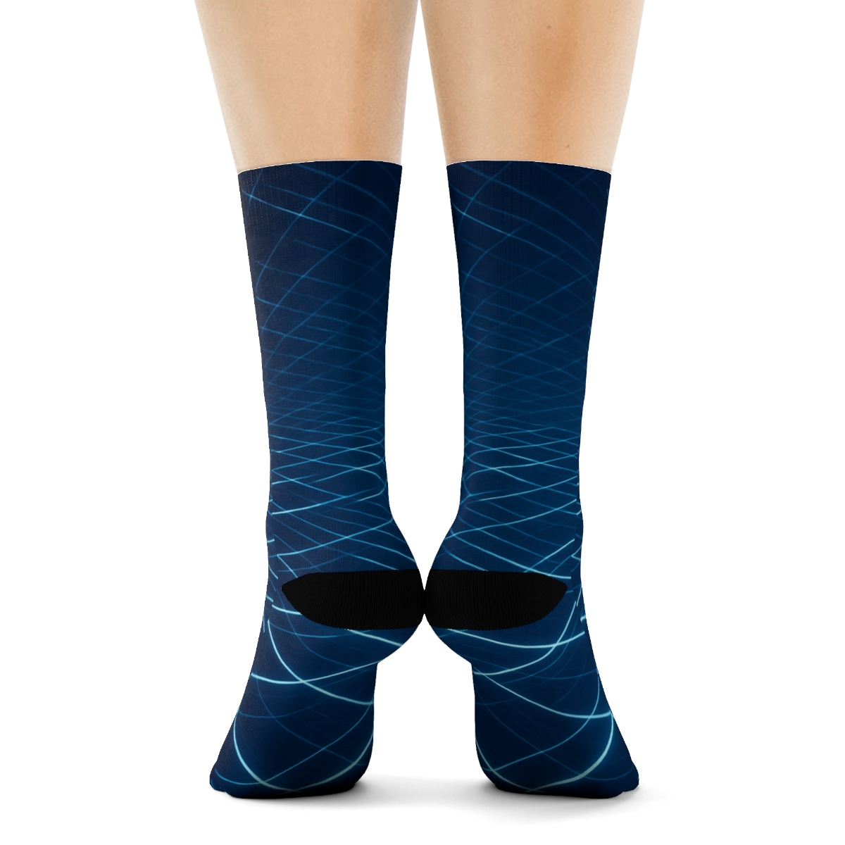 Orbital Grid Shear stylish patterned socks