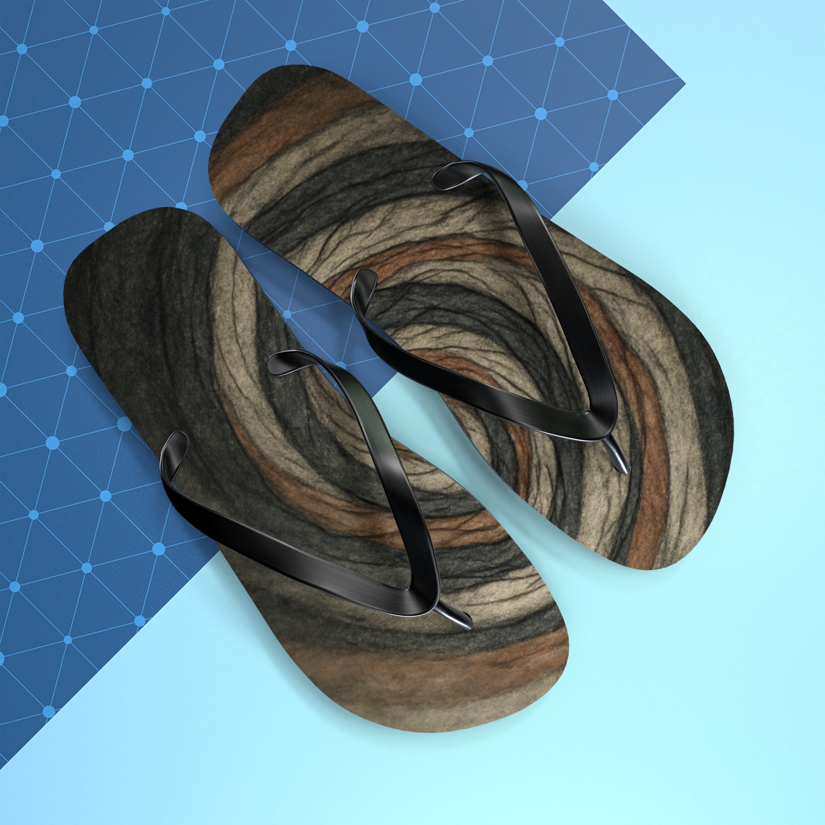 Strata Vortex Weave custom flip flops