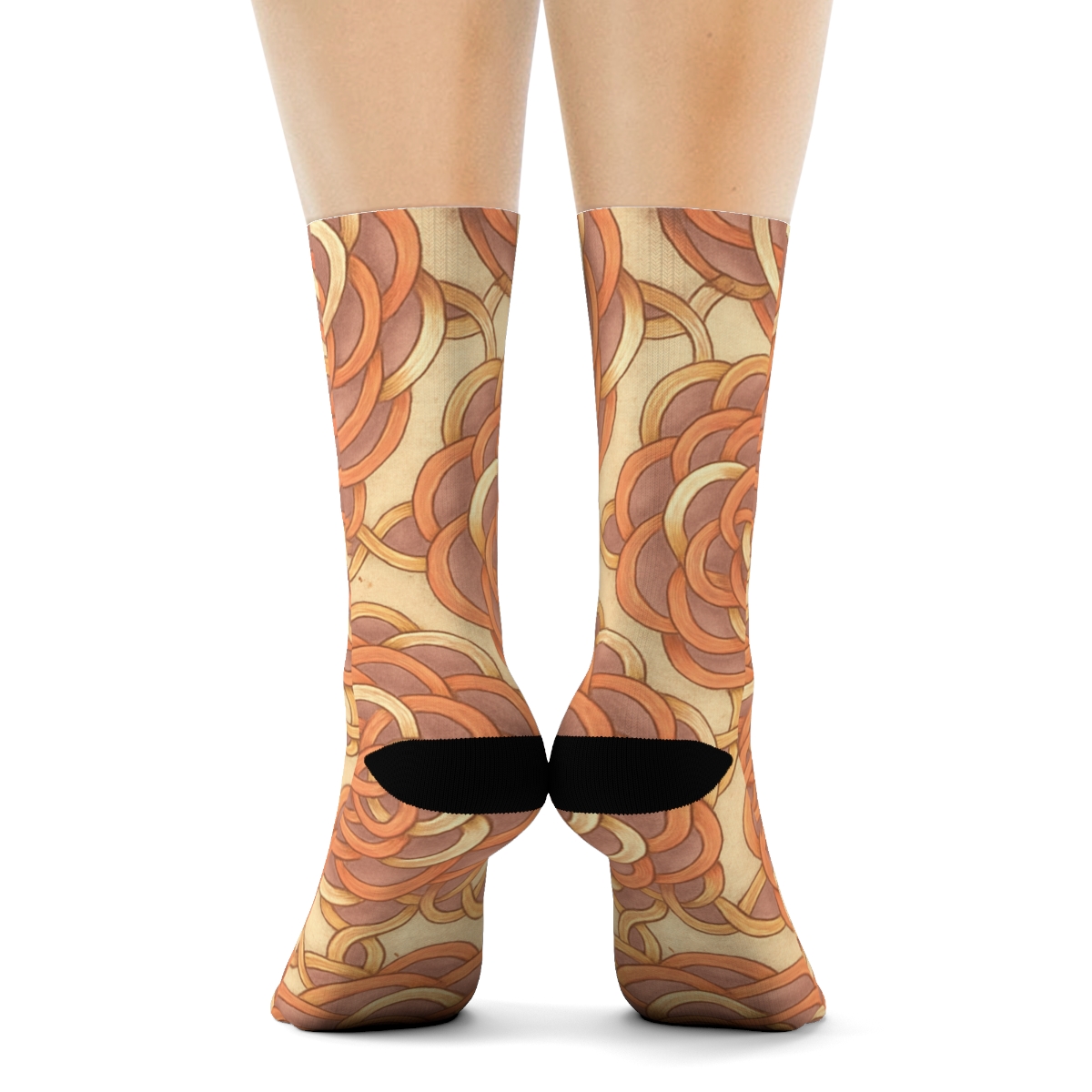 Camellia Knot Weave sports performance socks