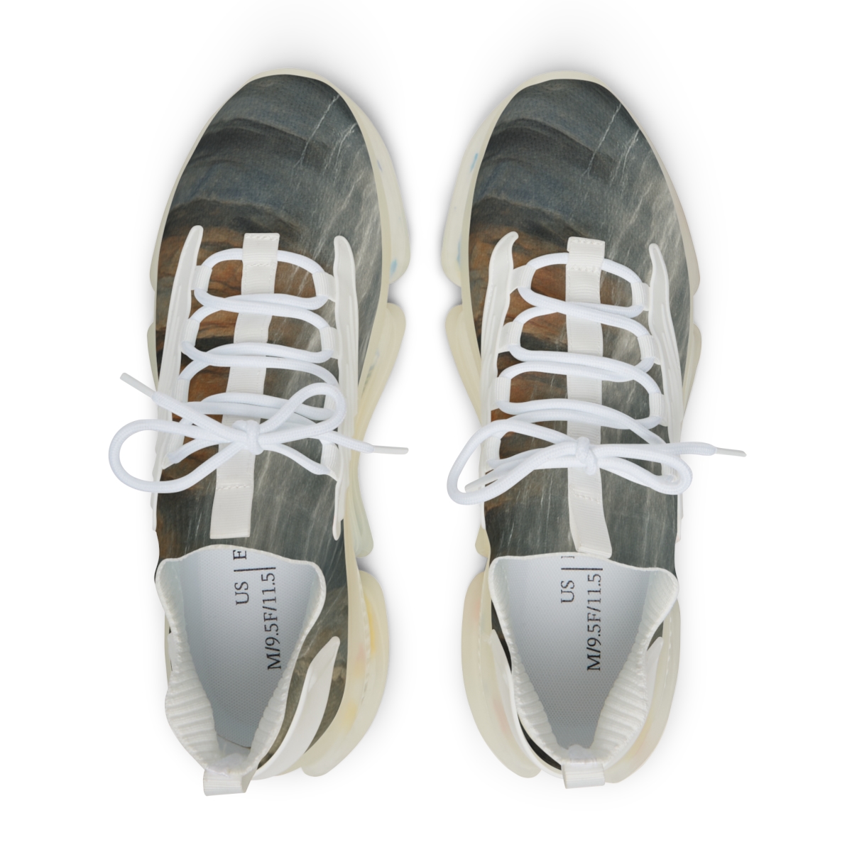 Prismatic Strata Cascade custom sneakers