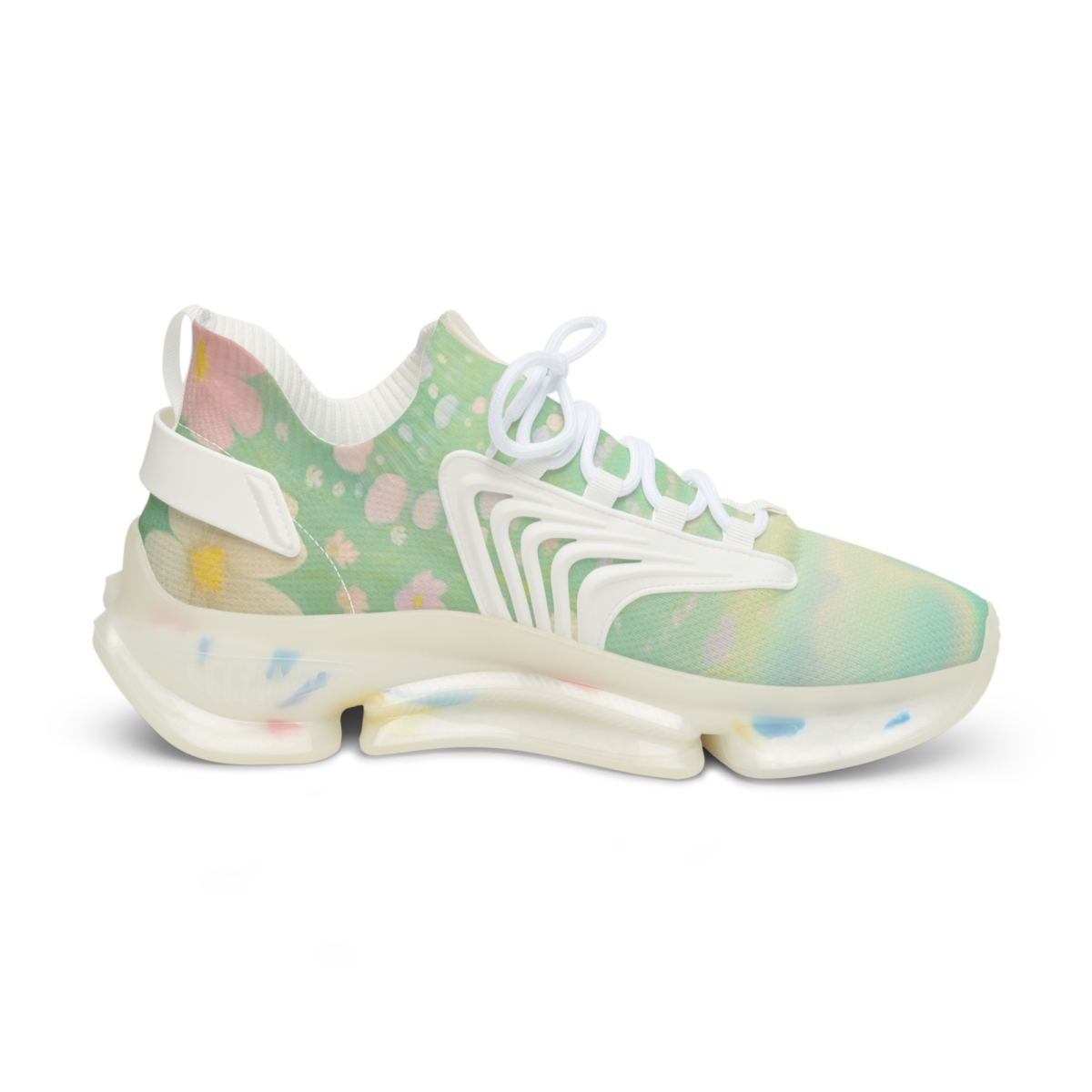 Spring Eggshell Aurora Garden premium sport sneakers