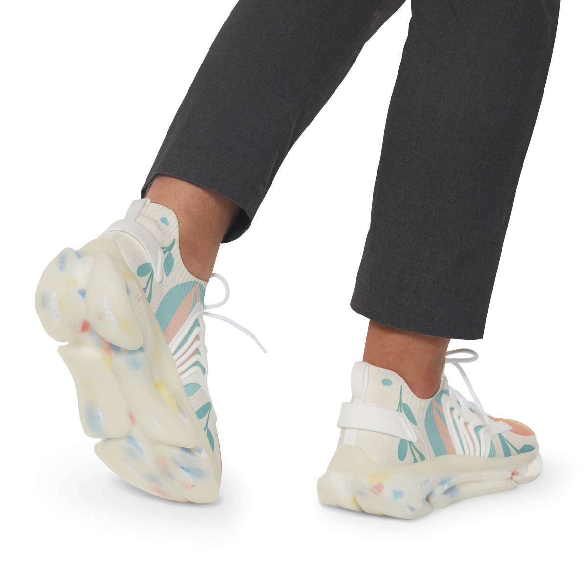 Spring Ribbon Egg Orbit custom sneakers