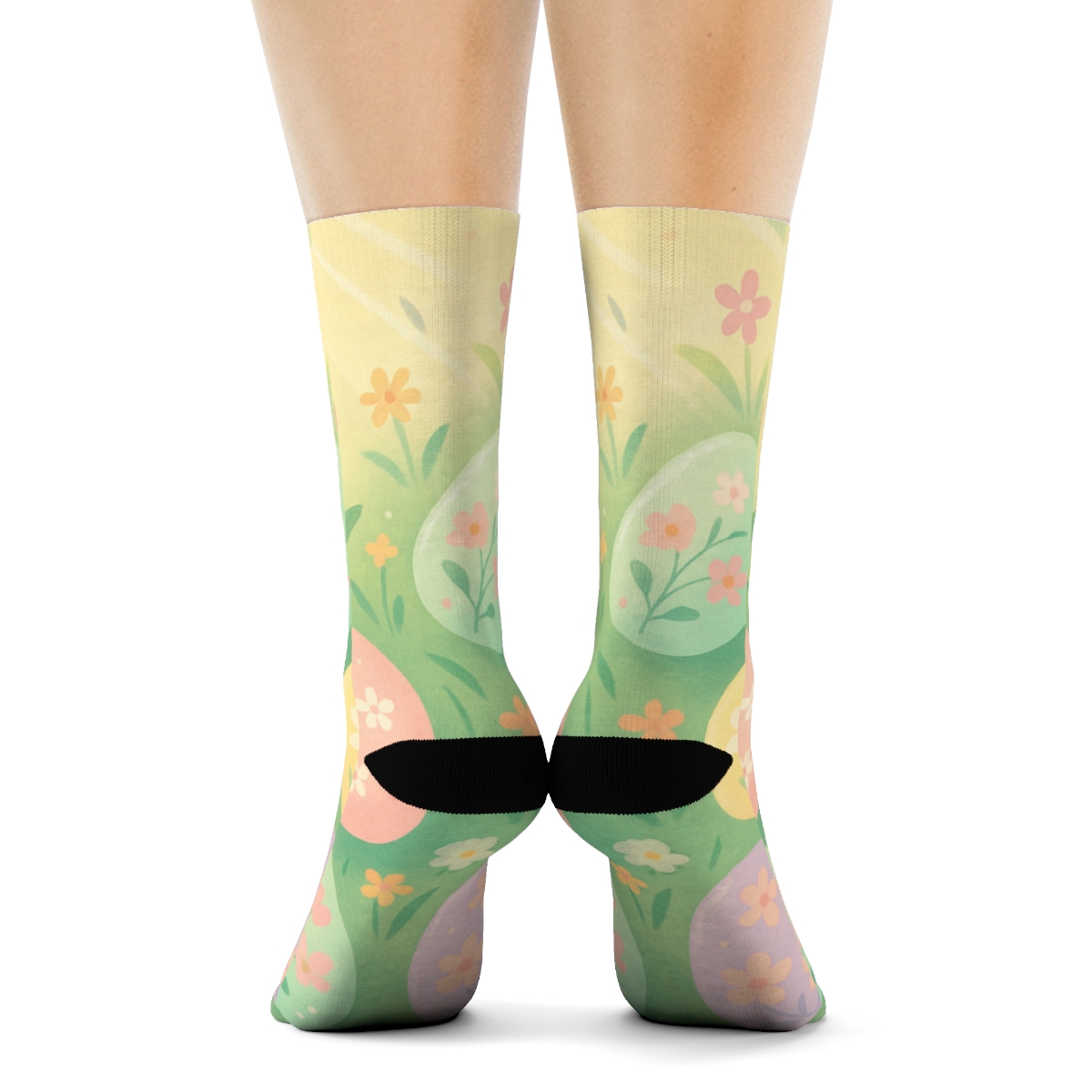 Spring Egg Meadow Dream personalized cozy socks