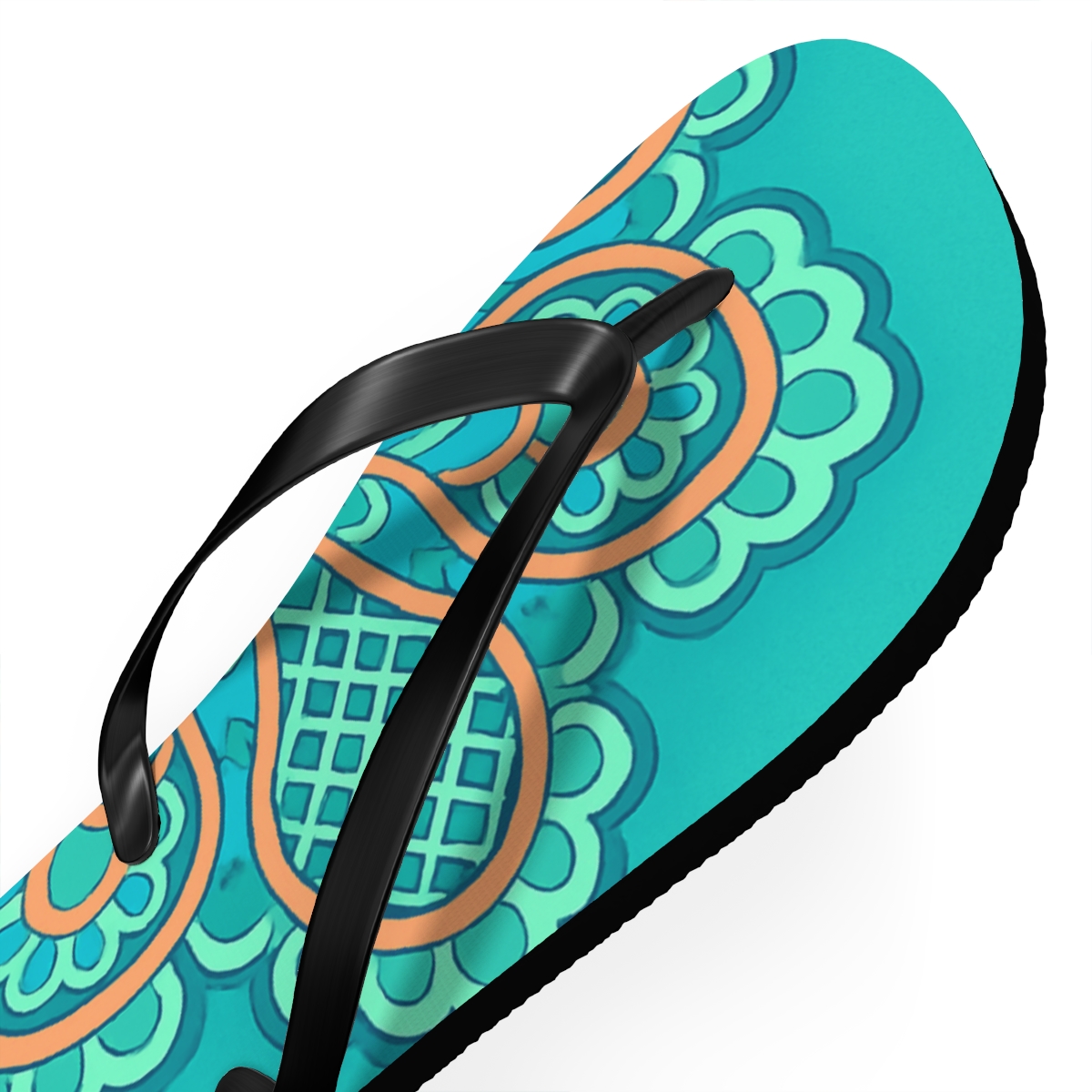 Iridescent Radiant Lattice comfortable casual flip flops