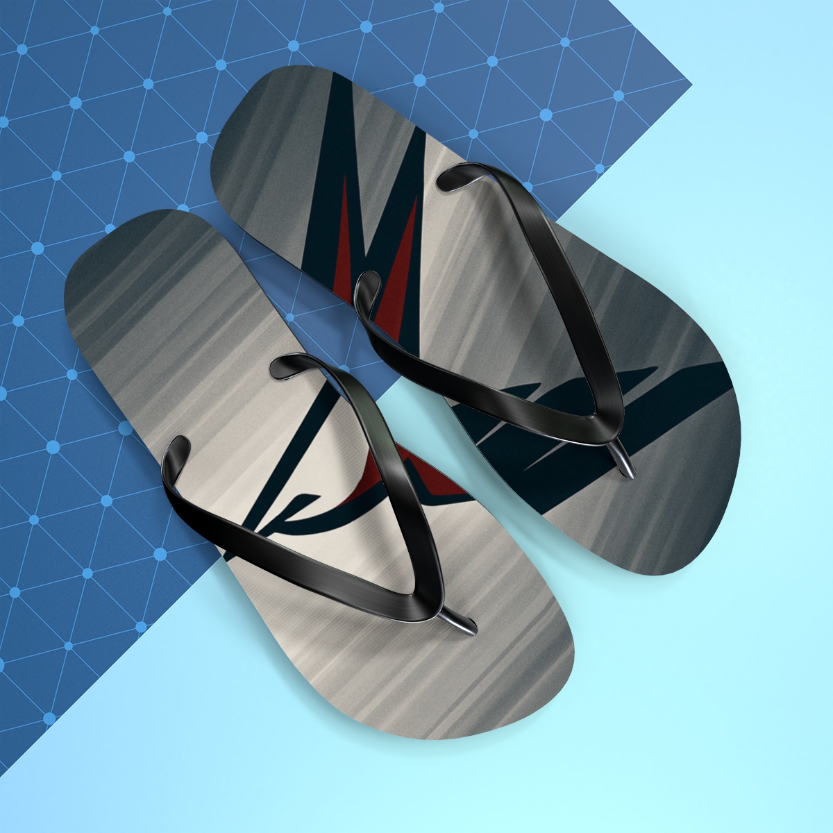 Precision Dive Of The Falcon colorful rubber flip flops