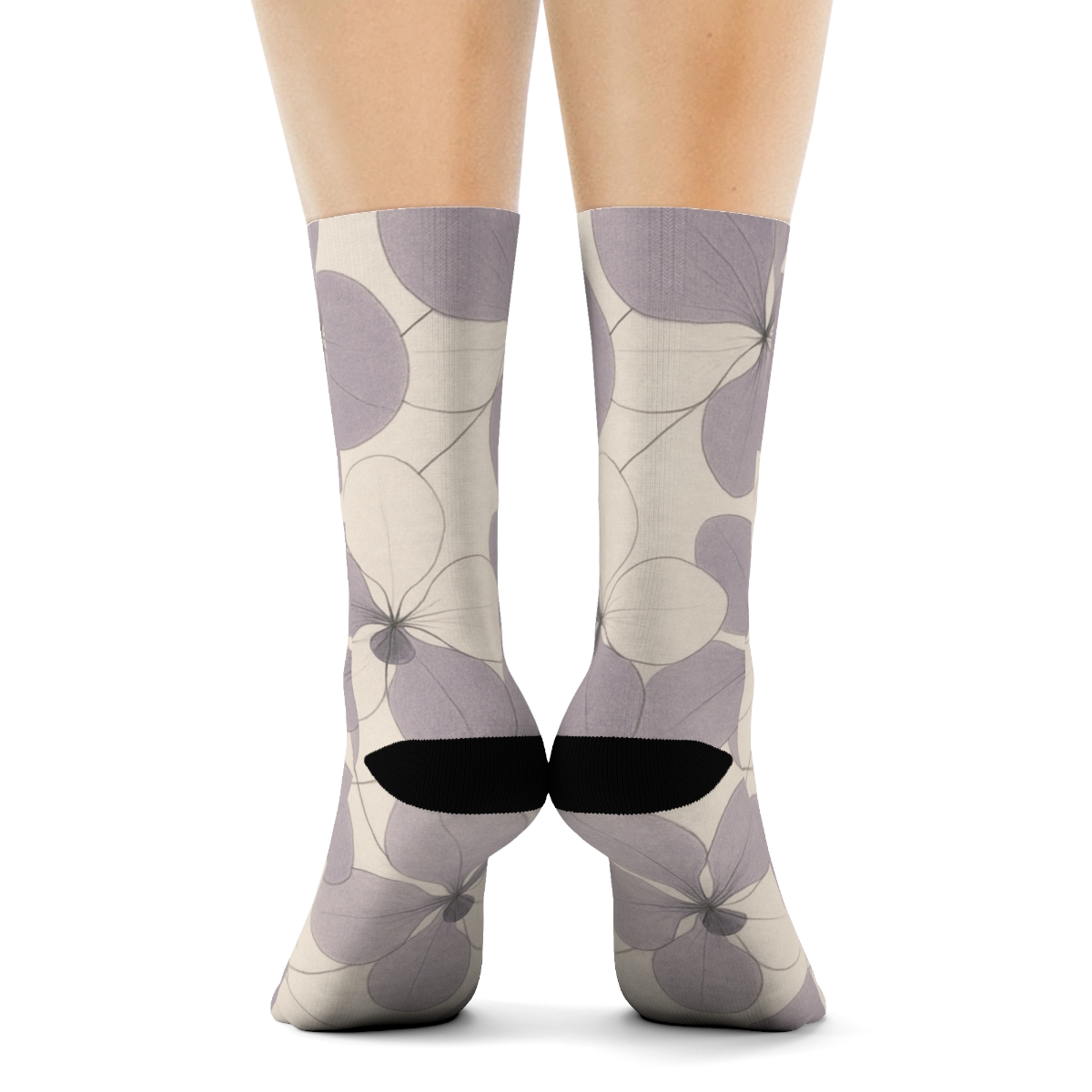 Orchid Petal Lattice designer logo socks