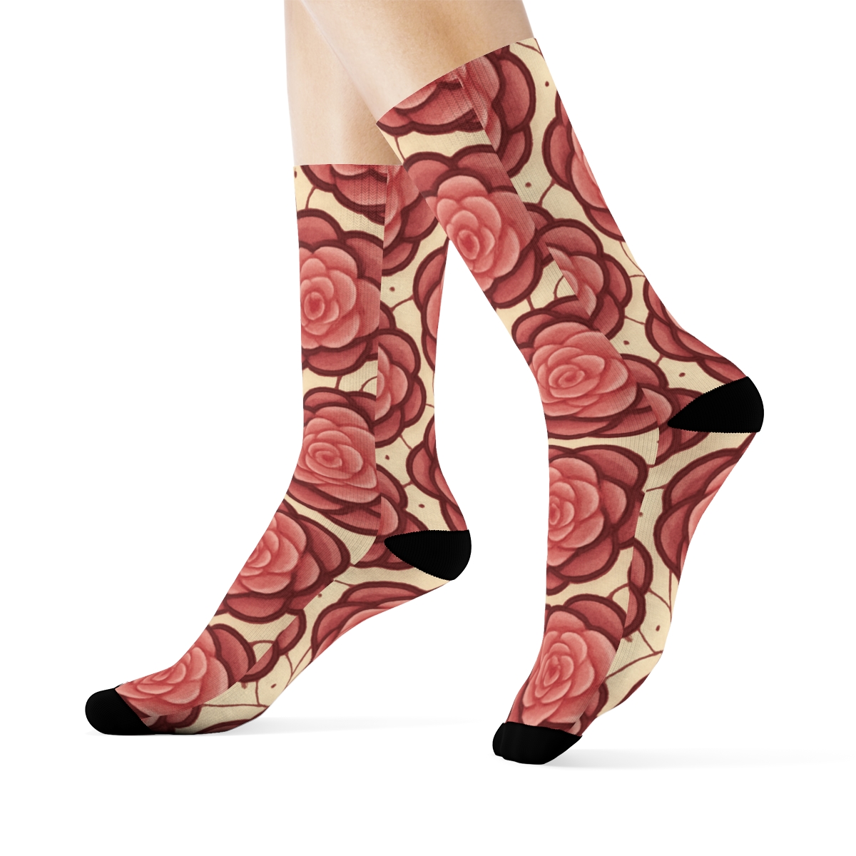 Peony Pulse Tessellation sports performance socks