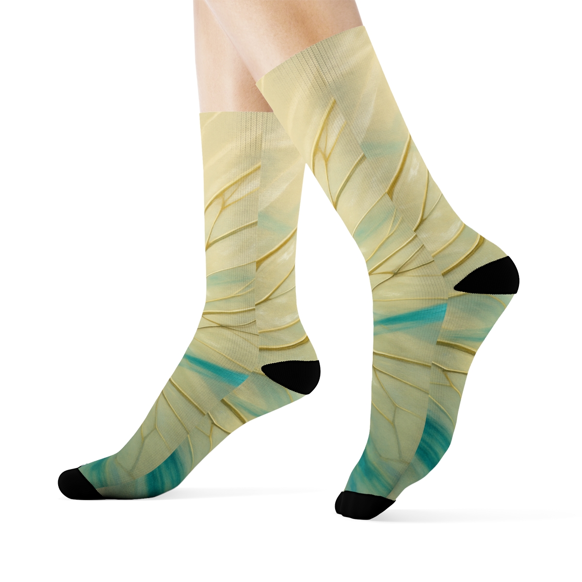 Dragonfly Wing Lattice Reverie personalized cozy socks