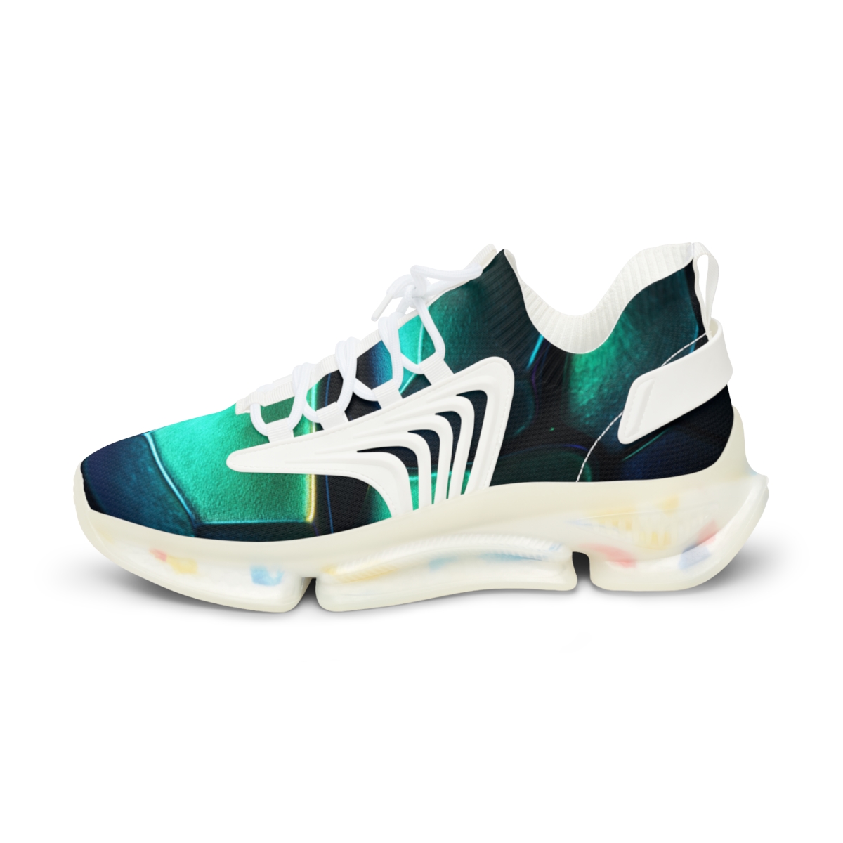 Iridescent Carapace Echo personalized athletic sneakers