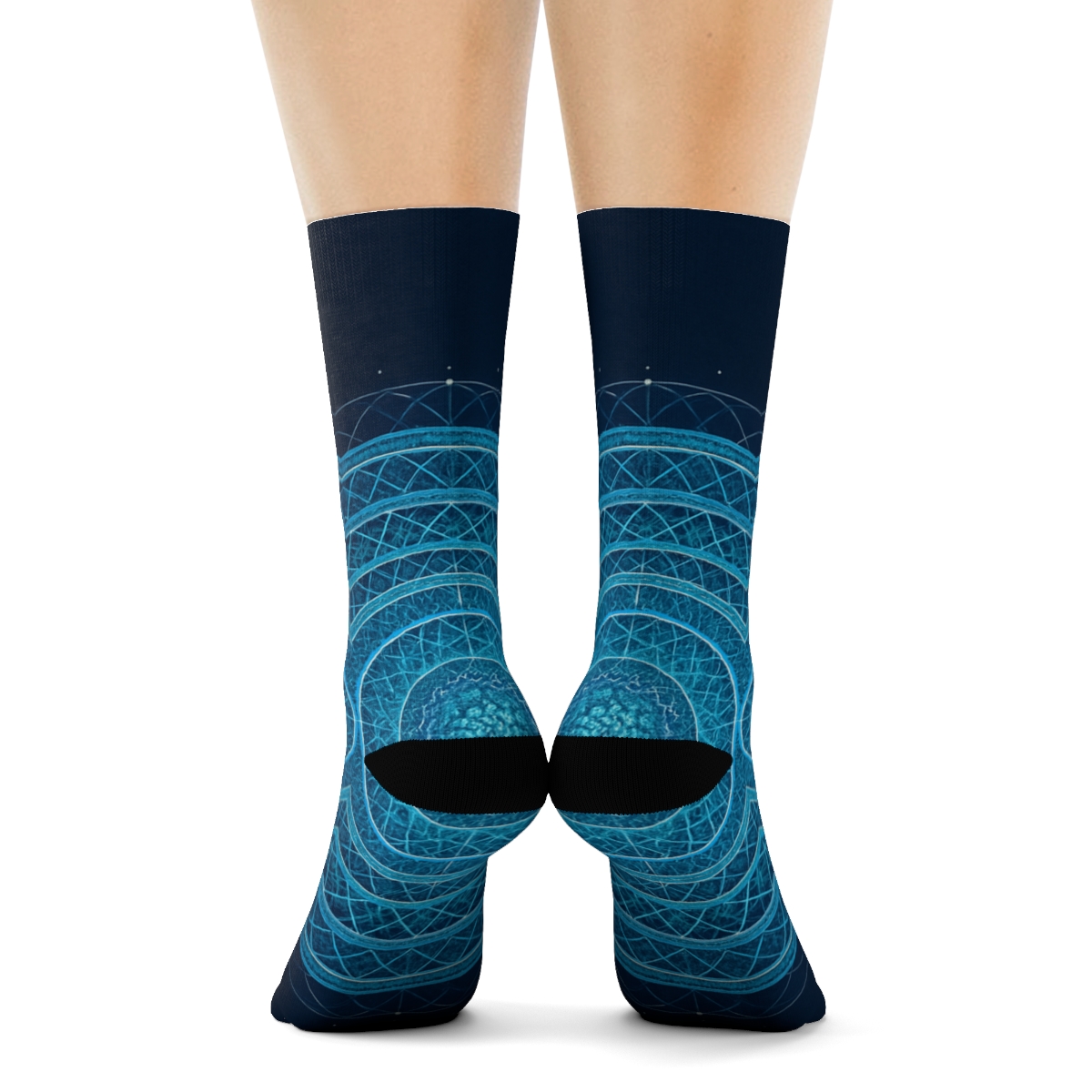 Prismatic Orbit Lattice comfortable cotton socks