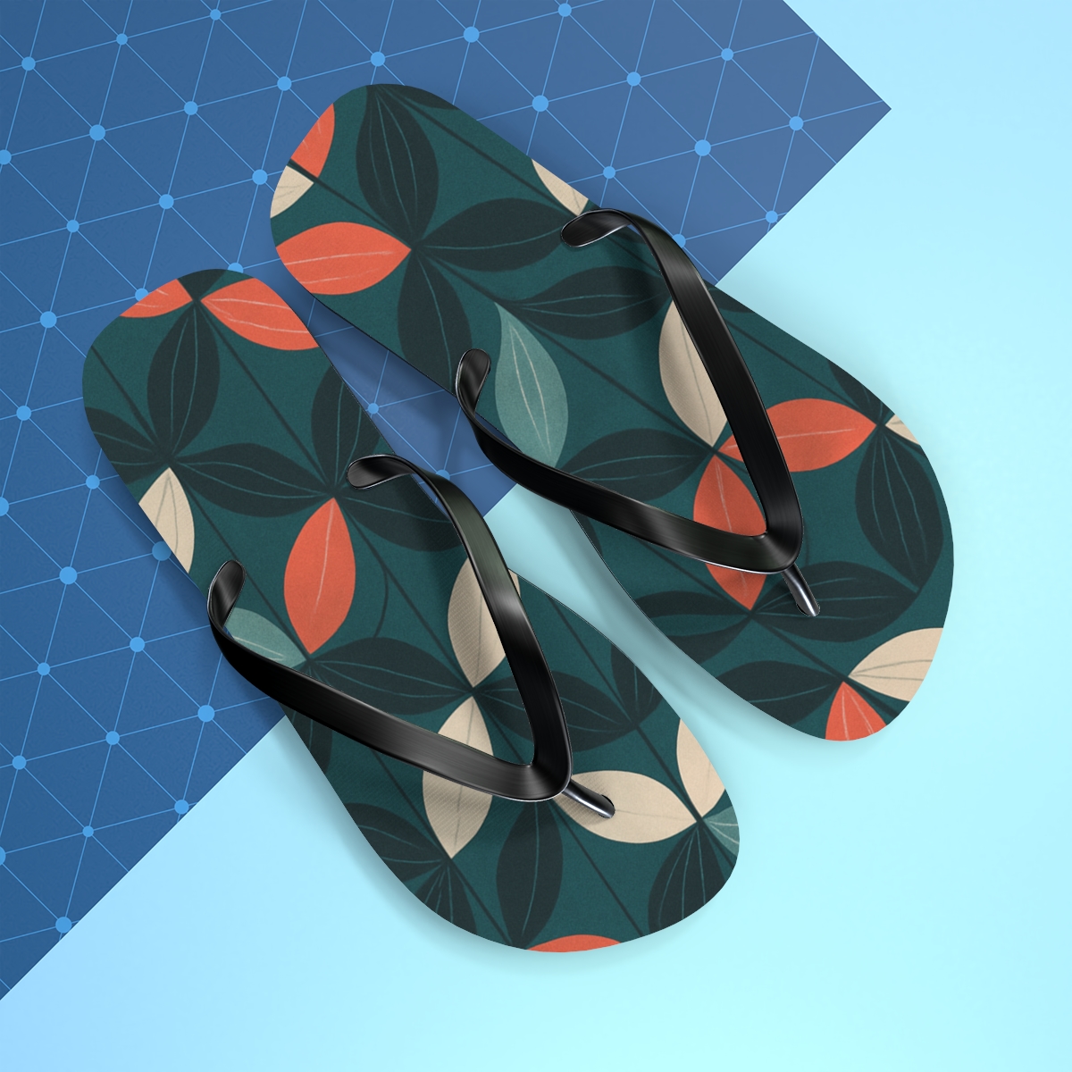 Orchid Pulse Tessellation soft sole flip flops