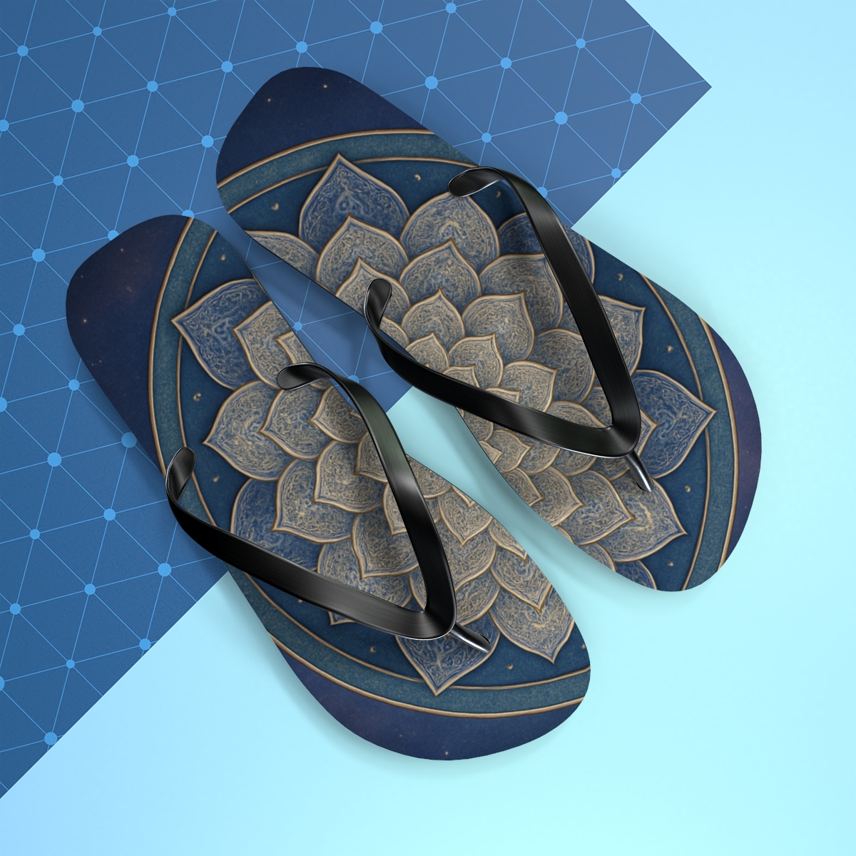 Celestial Blossom Breeze Flip Flops