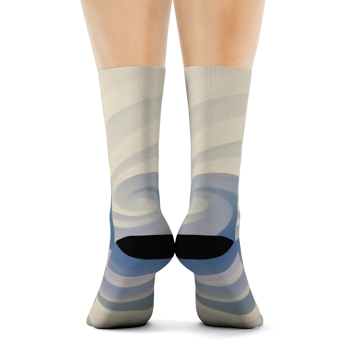 Cloud Shear Wavefront Study trendy colorful socks