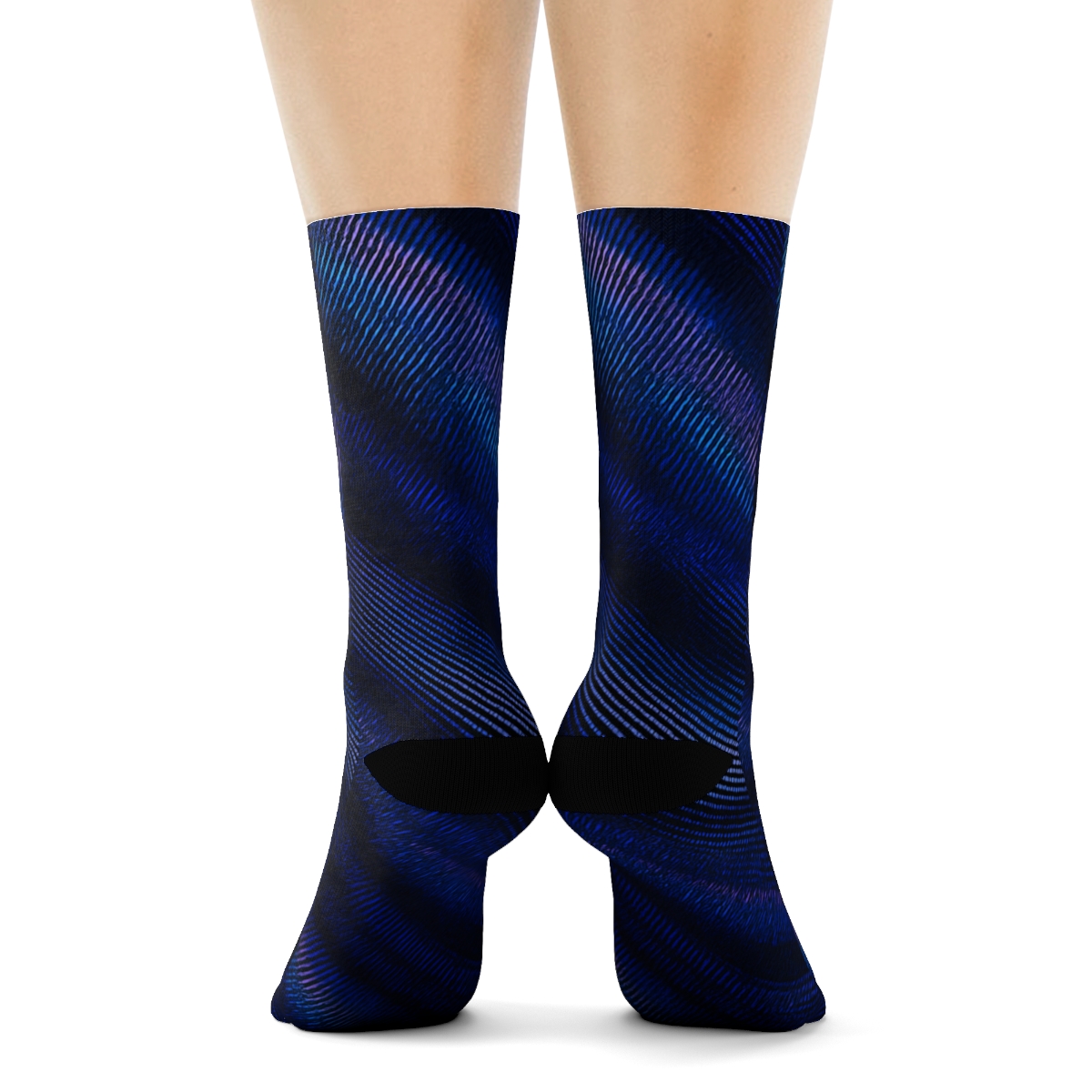 Stellar Stripe Moire trendy colorful socks