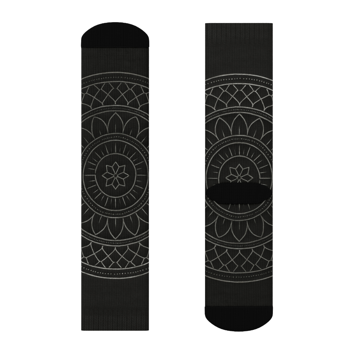 Obsidian Lattice Mandala Halo personalized cozy socks
