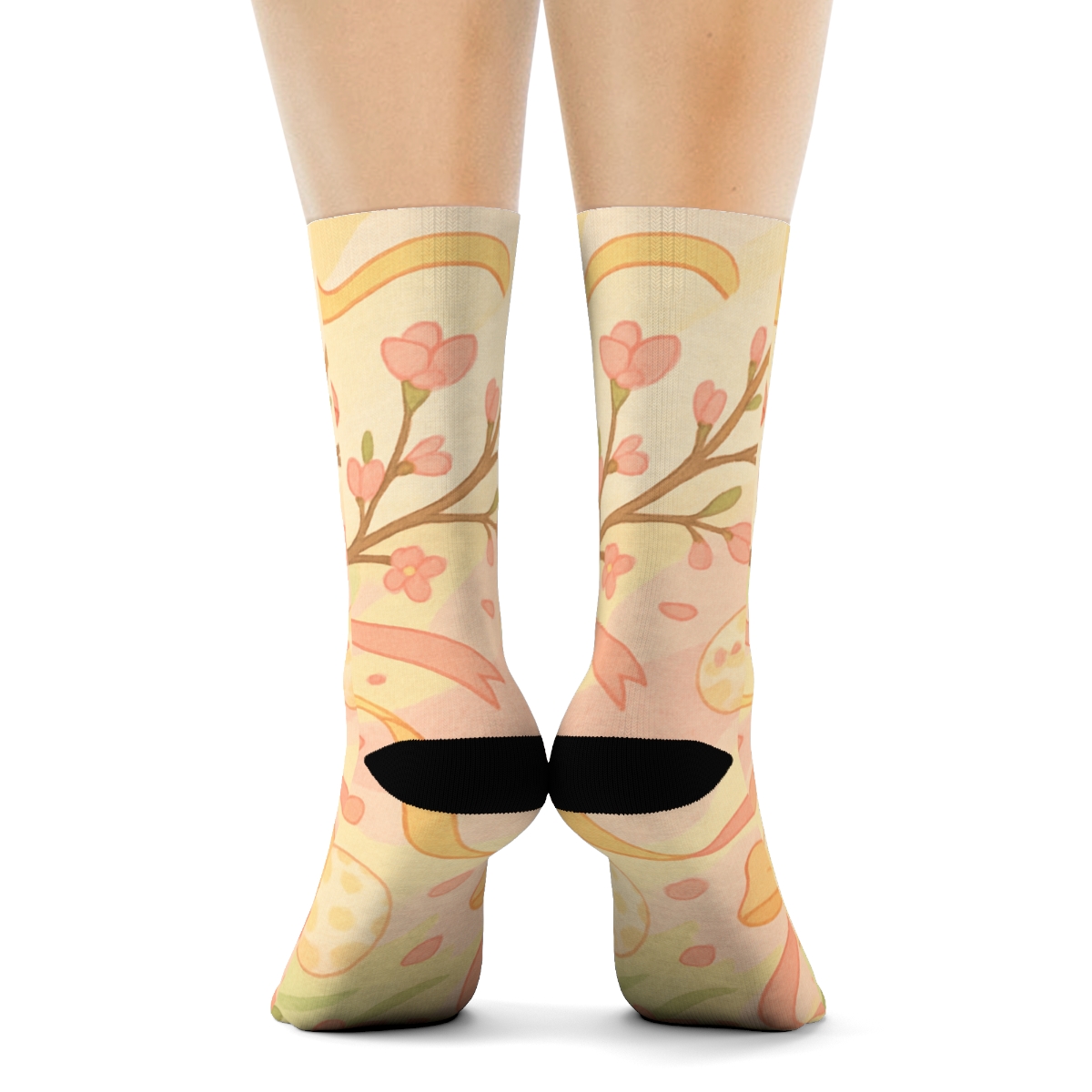 Spring Ribbon Petal Parade stylish patterned socks